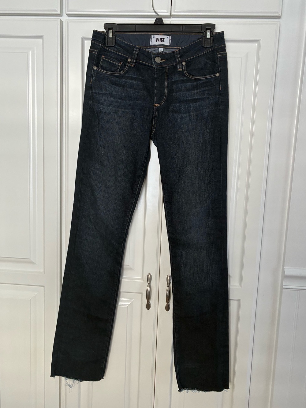 Paige Skyline Straight Leg Jeans, Size 27
